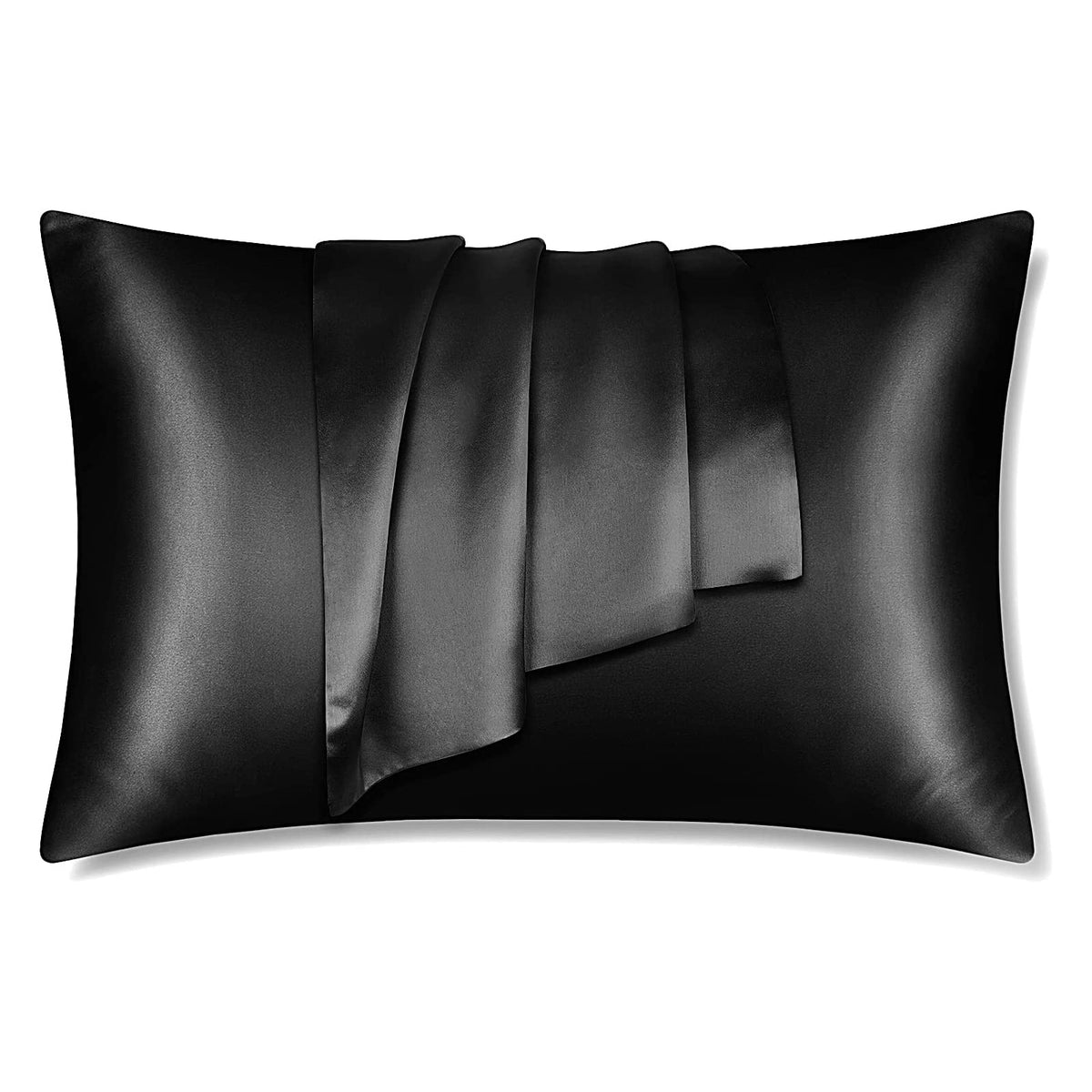 Taie d'oreiller en satin noir 60 x 70 cm taille standard - Taie d'orei –  AfricanFabs