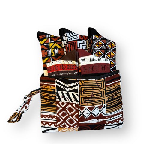 Chaussettes africaines / Ensemble de chaussettes afro UKI en pochette - Lot de 5 paires