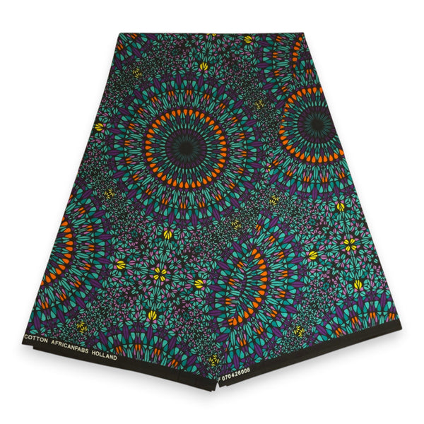 Bandeau imprimé africain - Adultes - Accessoires pour cheveux - Turquoise Violet Ocean Eye