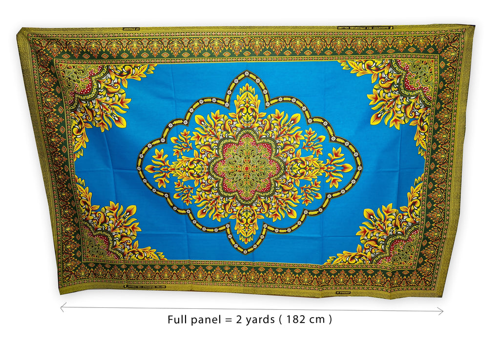 Bleu Java Design Tissu africain tissu wax Tissu Dashiki 100