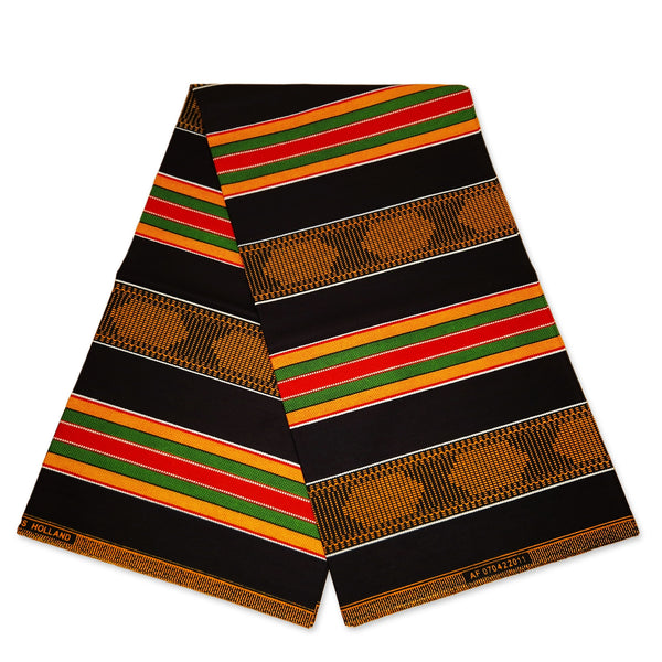Bandeau imprimé africain - Adultes - Accessoires pour cheveux - Noir Pan African