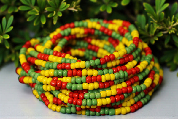 Waist Beads / Chaine de taille africaine - IMUDIASE - Couleur muitle (élastique)