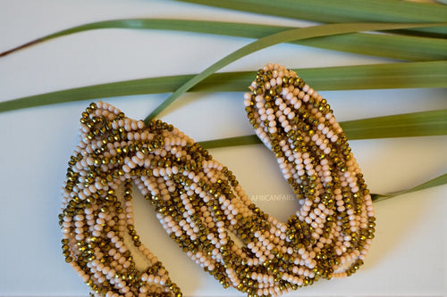 Baya Bijoux / Bine Bine / Waist Beads / Perles De Taille africaine - Ebébé - Or (non élastique)