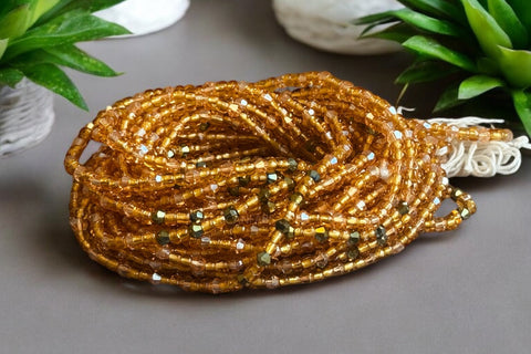 Baya Bijoux / Bine Bine / Waist Beads / Perles De Taille africaine - Ose - Or (non élastique)