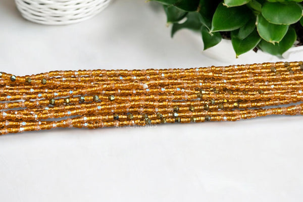 Baya Bijoux / Bine Bine / Waist Beads / Perles De Taille africaine - Ose - Or (non élastique)