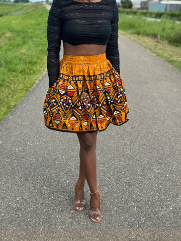 African skirts. Beautiful Ankara wax print skirts. AfricanFabs