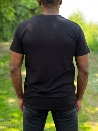 T-shirt avec détails imprimés africains - Jaune Bogolan et poche poitrine