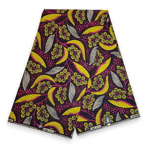 Tissu Imprimé Africain Ankara 1 Yard - Coton Ciré, Multicolore, Pour Création