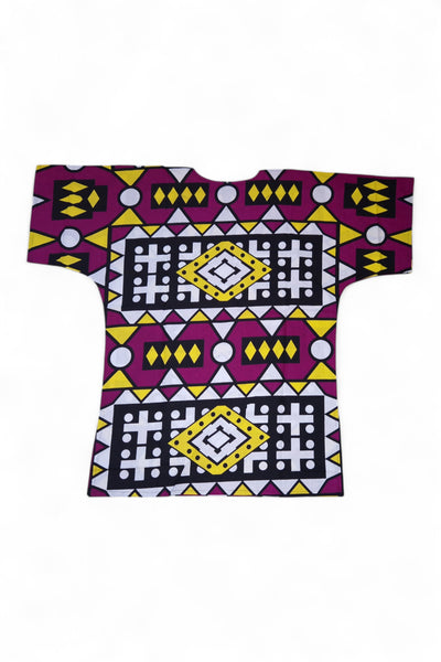 Chemise dashiki / Robe dashiki - Violet Samakaka - Top imprimé africain - Unisexe