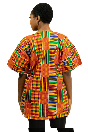 Chemise dashiki / Robe dashiki - Multicolor Kente - Top imprimé africain - Unisexe