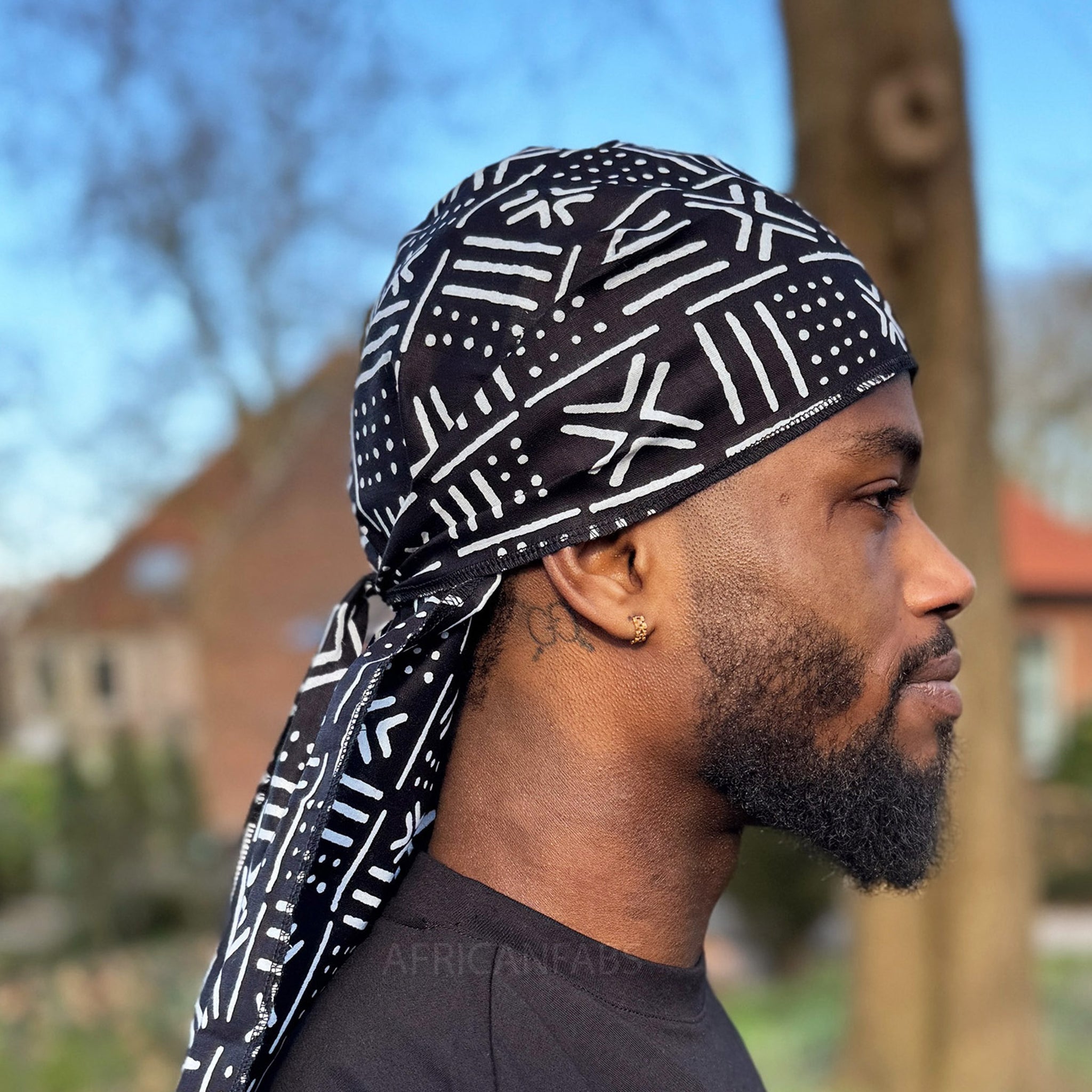 Durag / Bandana - Unisexe - Noir Mud