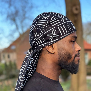 Durag / Bandana - Unisexe - Noir Mud