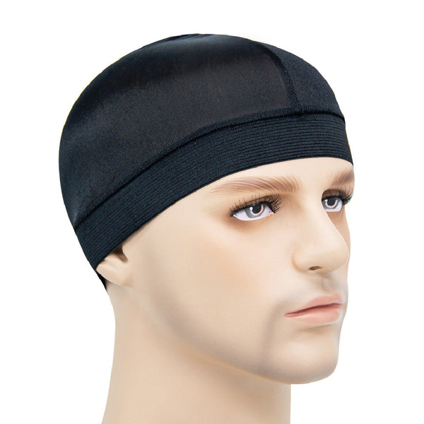 Wave Cap - Silky wave caps / Rags cap / Durag cap / 360 Waves cap - Unisex - Noir