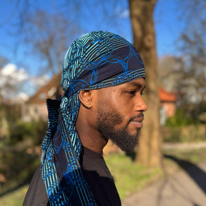 Durag / Bandana - Unisexe - Bleu Ring