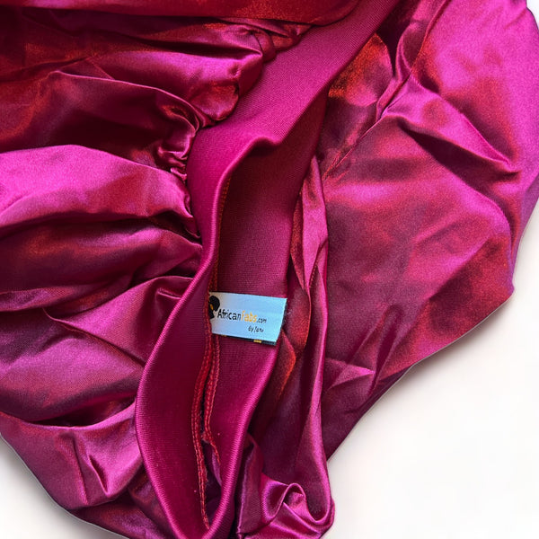 Bonnet en satin pour dreadlocks / Tresses / Rasta - Rouge Dreadsock / Bonnet de nuit en satin / Bonnet pour cheveux