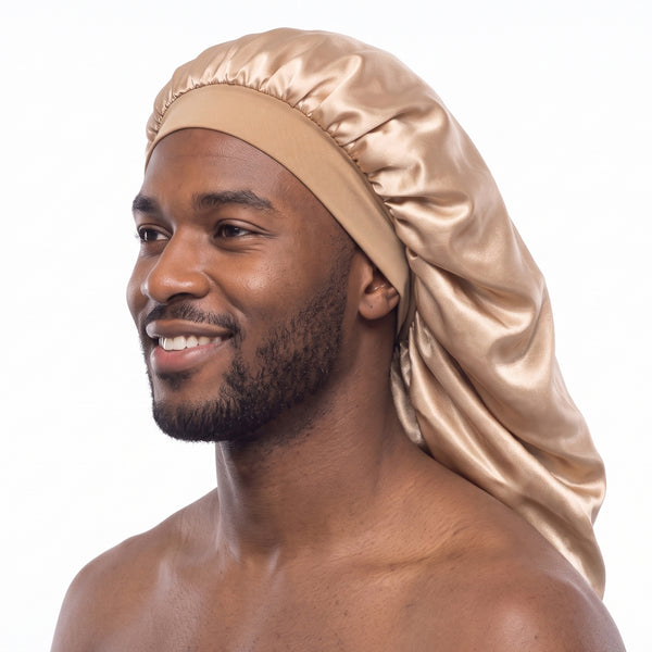 Bonnet en satin pour dreadlocks / Tresses / Rasta - Kaki Dreadsock / Bonnet de nuit en satin / Bonnet pour cheveux