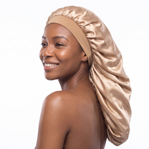 Bonnet en satin pour dreadlocks / Tresses / Rasta - Kaki Dreadsock / Bonnet de nuit en satin / Bonnet pour cheveux