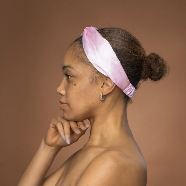 Rose Bandeau en Satin avec Twist - Accessoire Cheveux pour Adultes