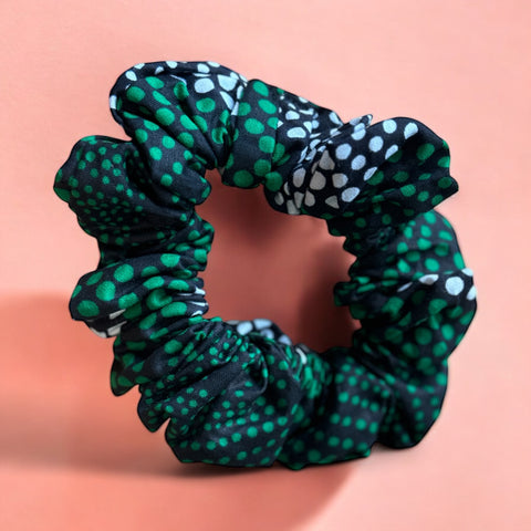 Chouchou / scrunchie imprimés africains - XL Accessoires  - Vert