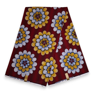 Foulard africain / Turban wax - Vert flower Foulard africain / Turban wax - Vert flower
