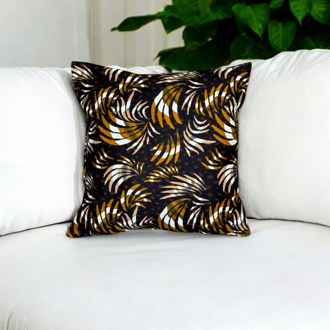 Housse d'oreiller africaine | Mélange brun Feathers - Oreiller décoratif 45x45cm - 100% coton