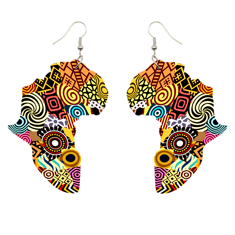 Boucles d'oreilles africaines | Continent africain Tribal