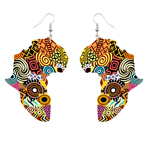 Boucles d'oreilles africaines | Continent africain Tribal