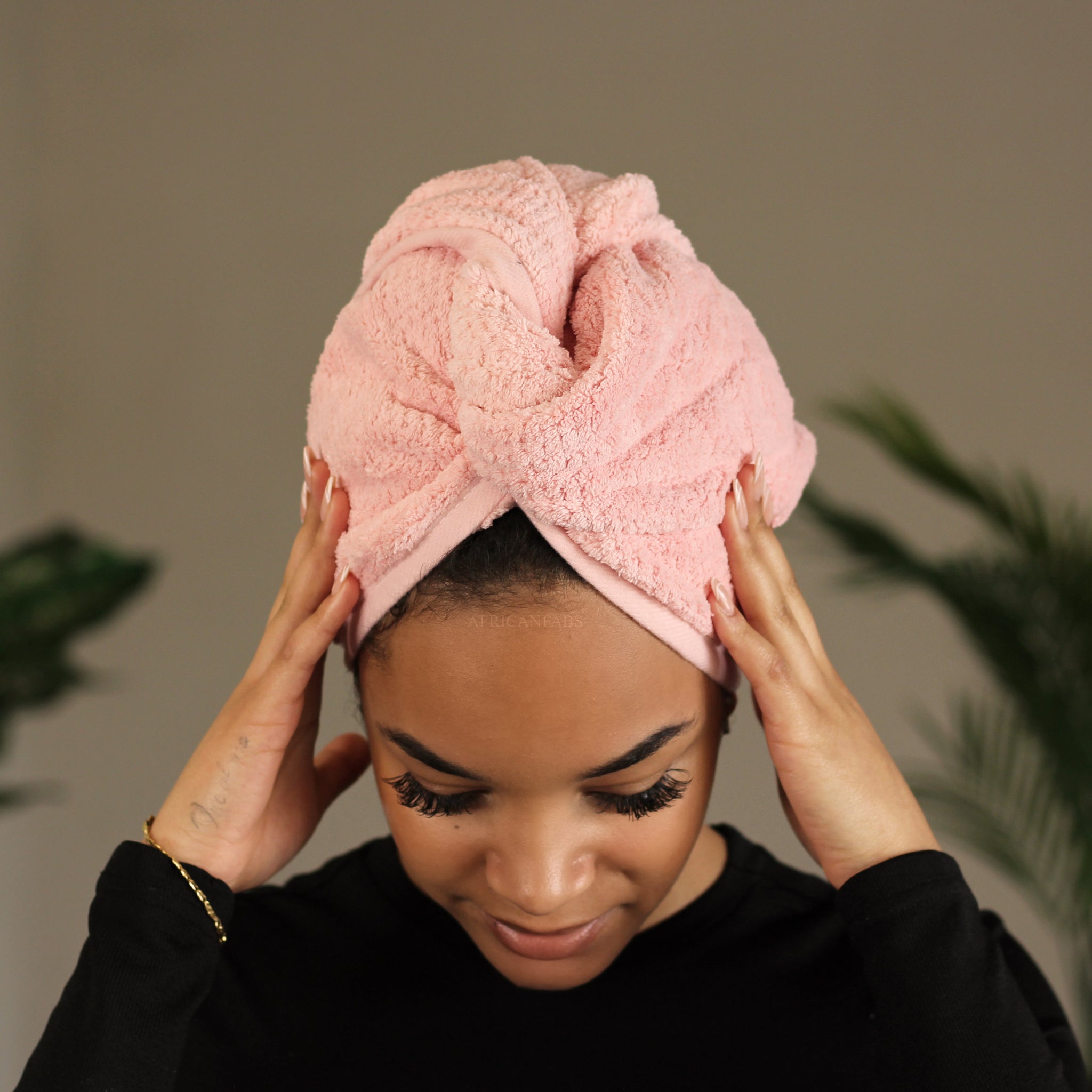 Serviette Cheveux Microfibre Licorne - Super Absorbante, Séchage Rapide, Avec Bouton, Pour Femmes Et Enfants, Design Mignon
