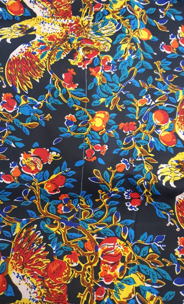 Tissu africain / tissu wax - Multicolor Bird - Polycoton (Important : à lire)