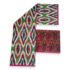 Tissu africain / tissu wax - Imprimé bicolore Polycoton - Combinaison de 6 yards (4+2 yards) PO-5029