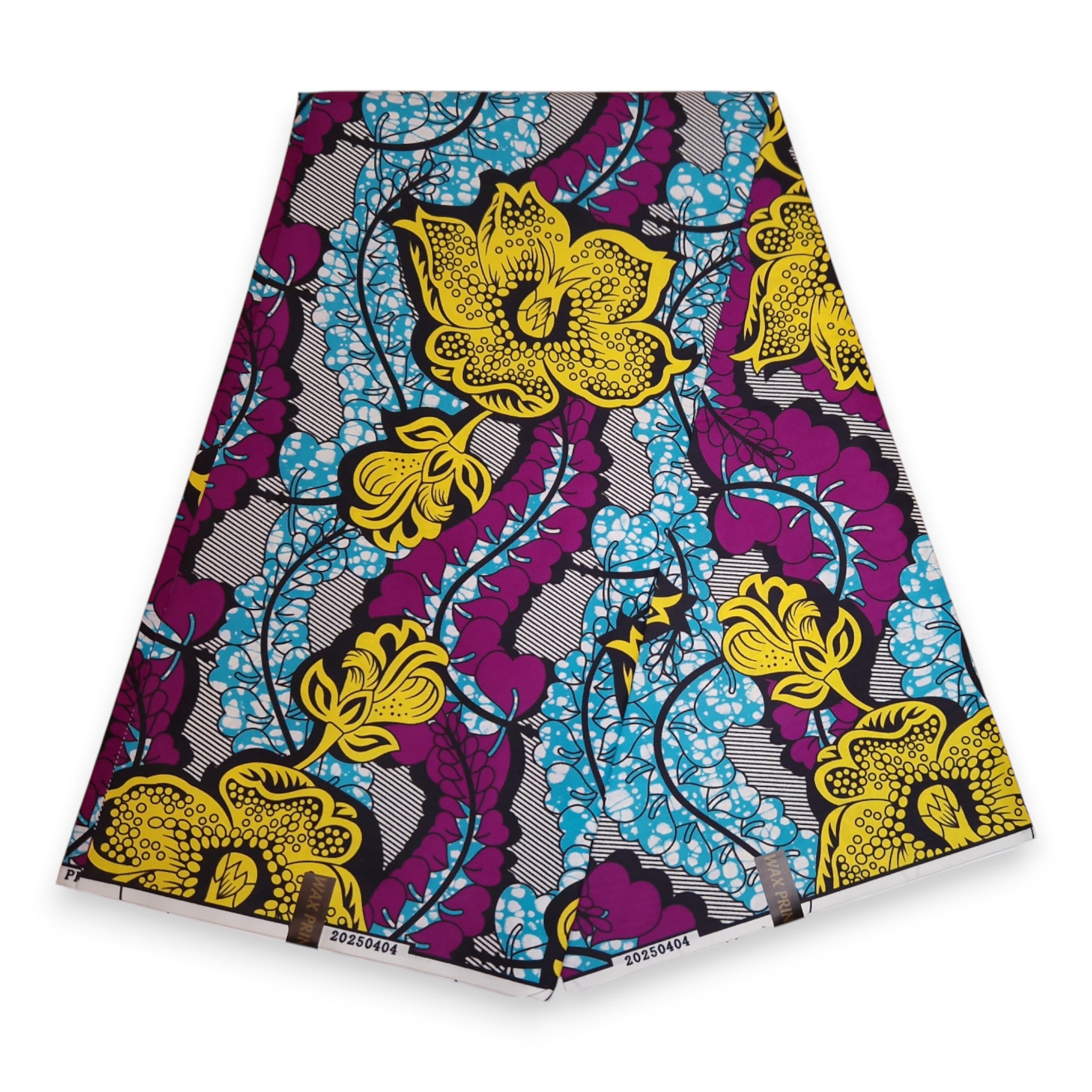 Tissu africain / tissu wax - Bleu Violet PO-5067 - Polycoton