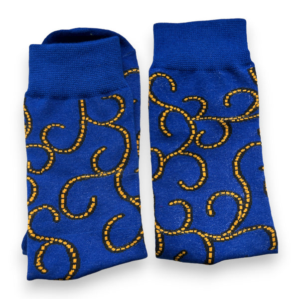 RÉDUCTION SPÉCIALE | Chaussettes africaines / chaussettes afro - Bleu | LIRE ATTENTIVEMENT