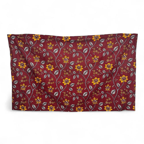 Paréo  / Sarong / Pagne - Jupe de plage en coton / écharpe de portage - Rouge Flower stems