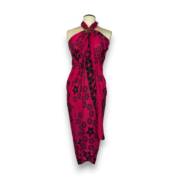 Paréo  / Sarong - Jupe enveloppante / tenue de plage - Mandala rose