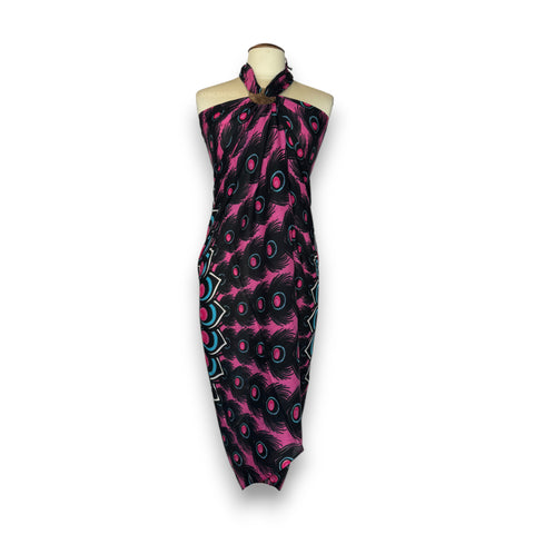Paréo  / Sarong - Jupe enveloppante / tenue de plage - Rose paon