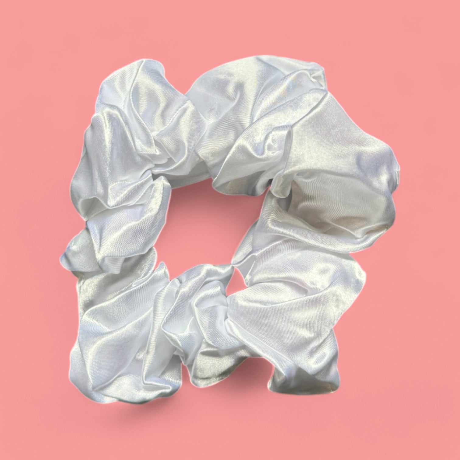 Deluxe  Chouchou / Scrunchie Satin - Accessoires - Blanc