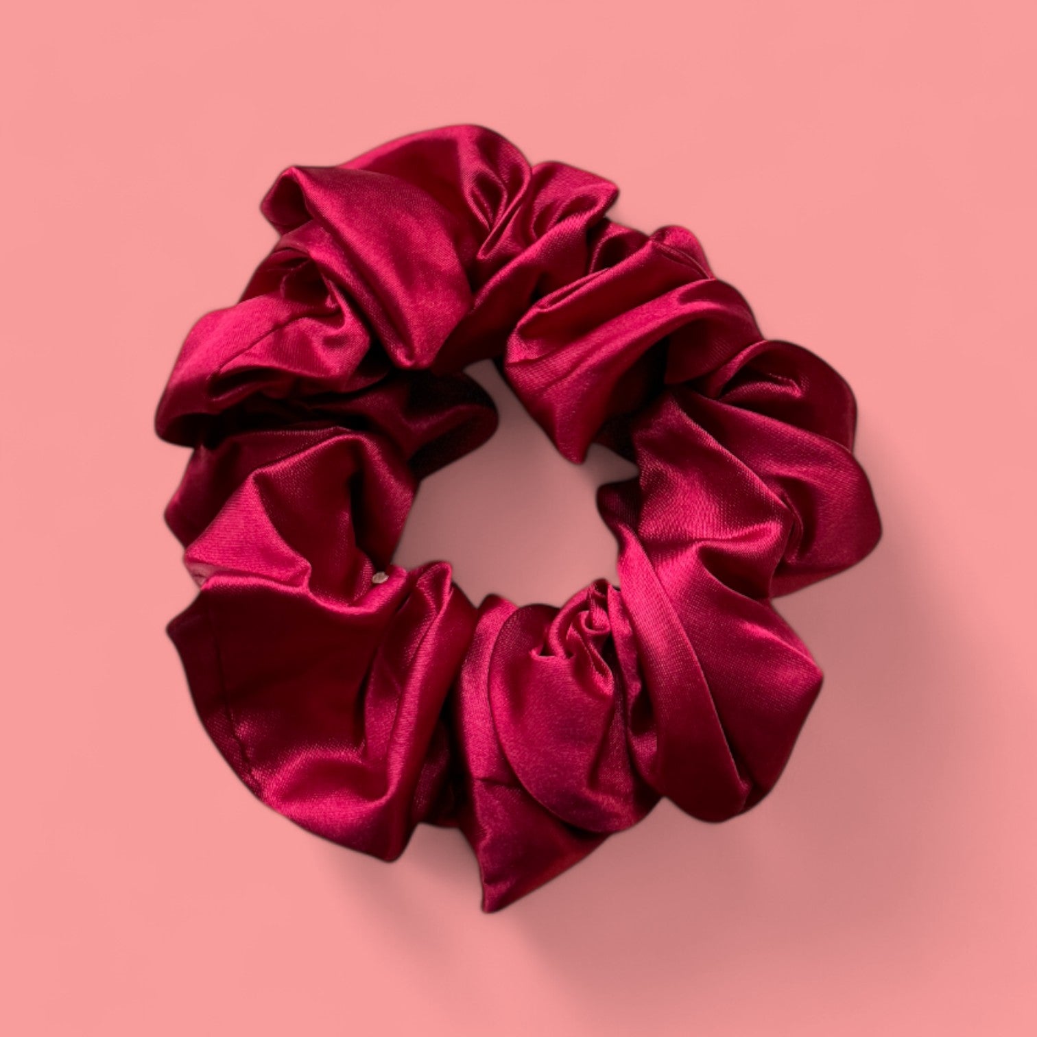 Deluxe  Chouchou / Scrunchie Satin - Accessoires - Rouge