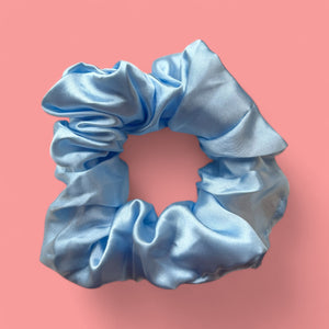 Deluxe  Chouchou / Scrunchie Satin - Accessoires - Bleu clair