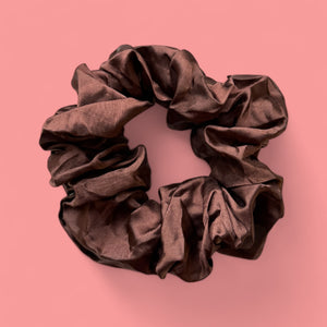 Deluxe  Chouchou / Scrunchie Satin - Accessoires - Marron