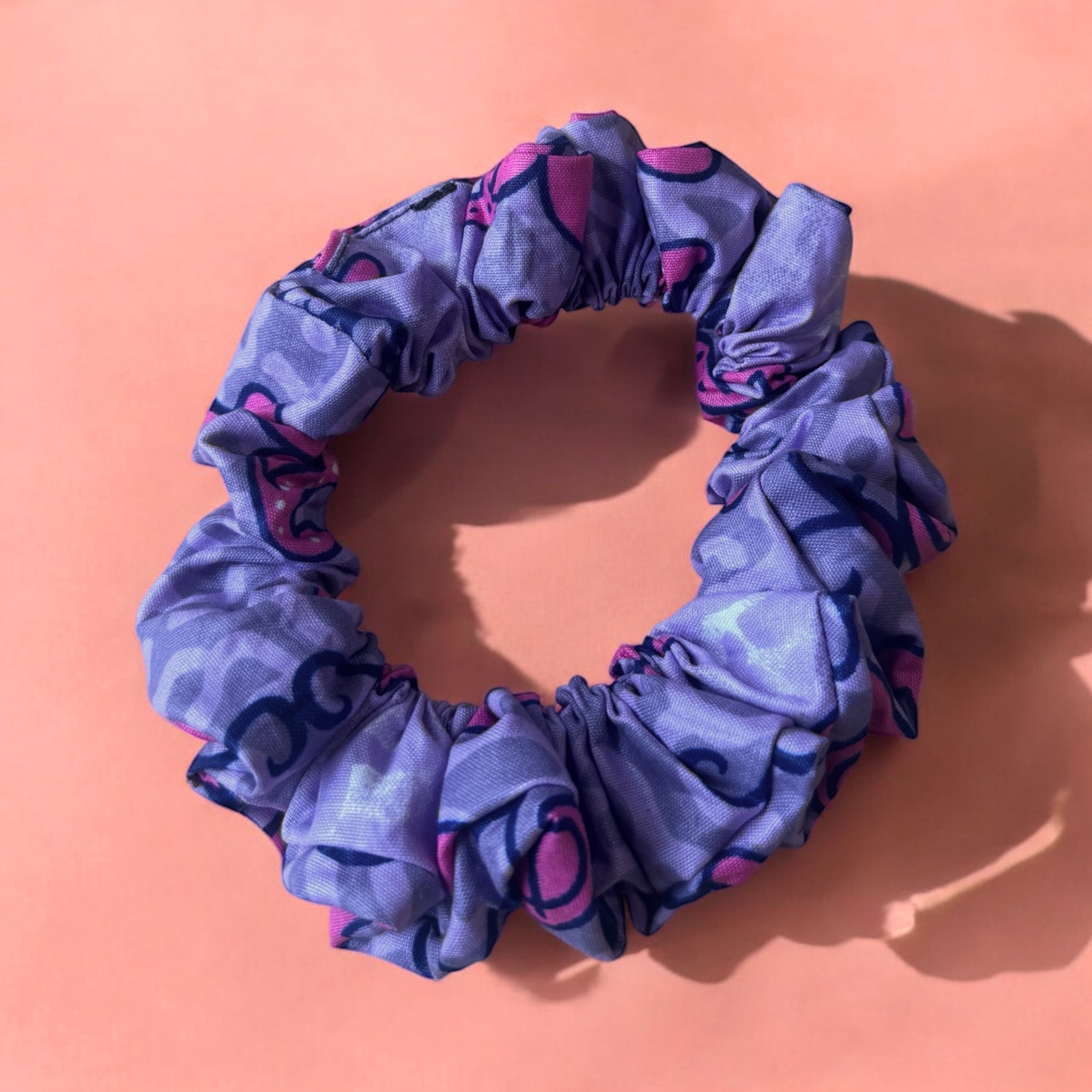 Chouchou / scrunchie imprimés africains - Accessoires  - Rose / violet