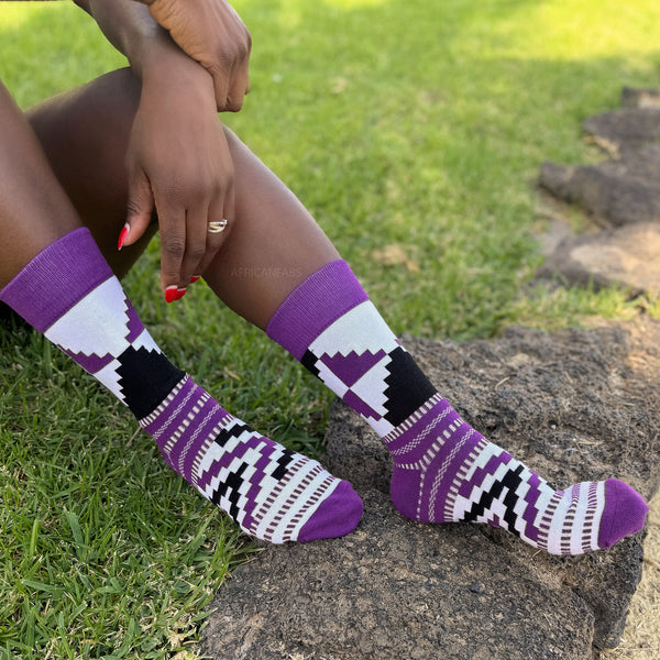 Mélange de 20 paires différentes - Chaussettes africaines / Chaussettes afro / Chaussettes kente - Tous les 20 styles