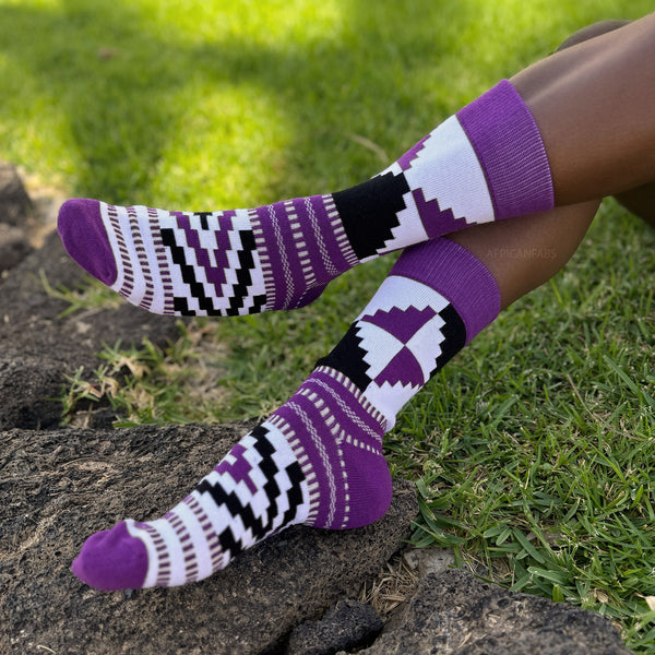 Chaussettes africaines / chaussettes afro - Lot de 3 paires ENẸIRRỌVBUGIE