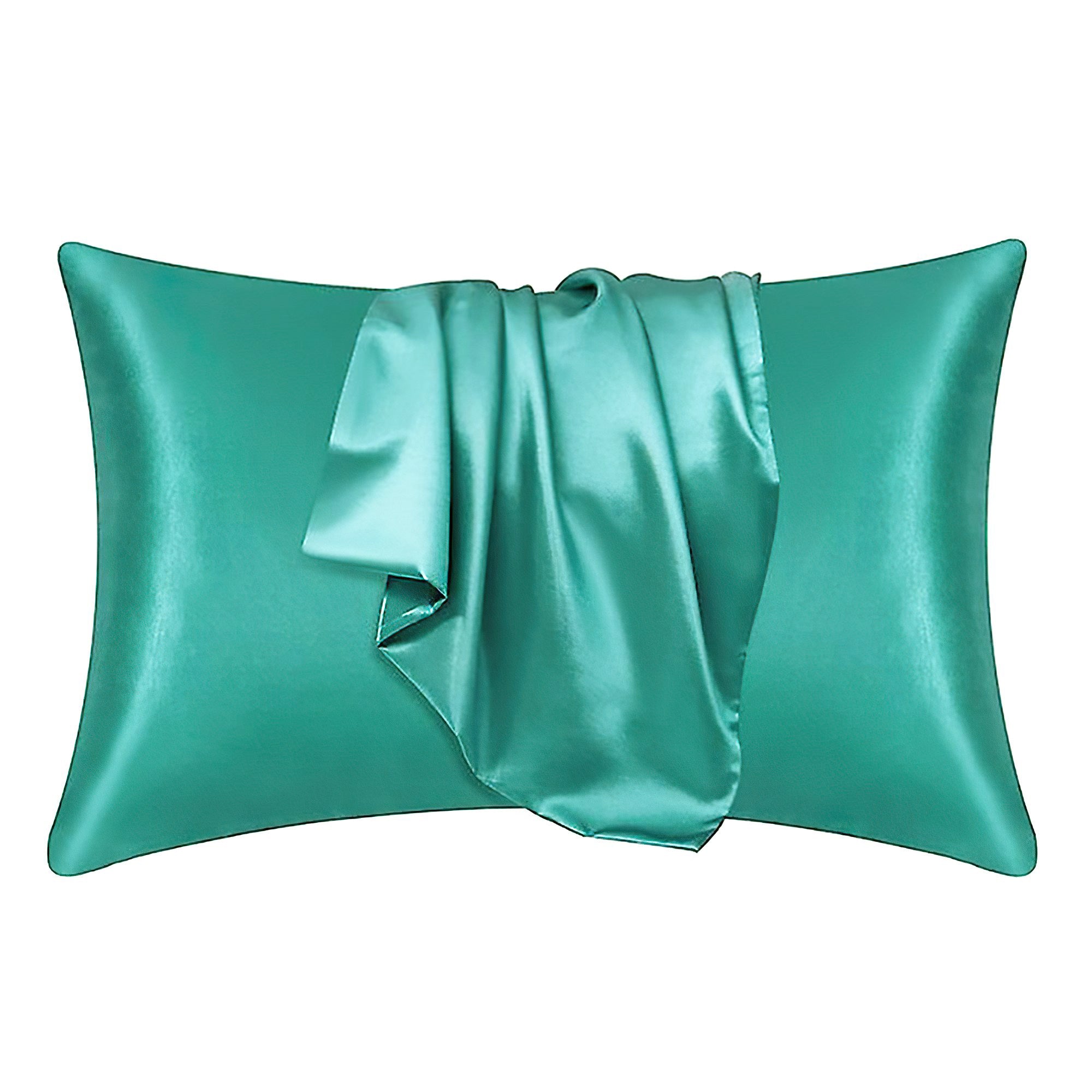 Pamposh Lot de 2 taies d'oreiller en satin de soie pour cheveux et peau Pamposh Lot de 2 taies d'oreiller en satin de soie pour cheveux et peau