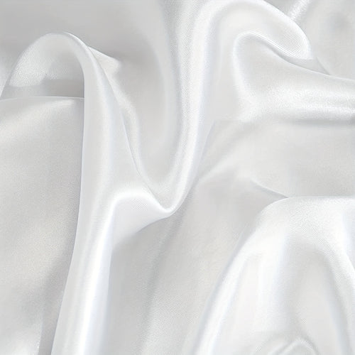 Taie d'oreiller en satin Blanc 60 x 70 cm taille standard - Taie d'oreiller en satin soyeux