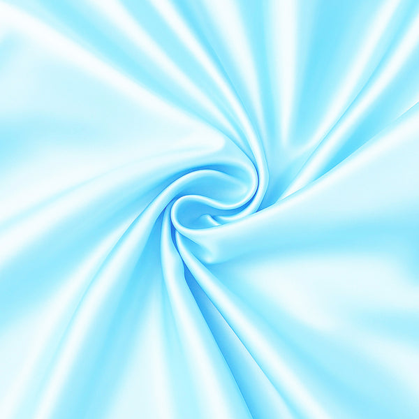 Taie d'oreiller en satin Bleu clair 60 x 70 cm taille standard - Taie d'oreiller en satin soyeux