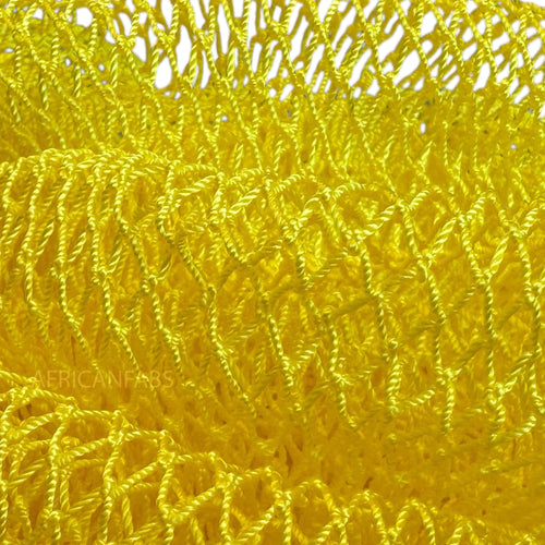 Éponge Africaine / Djampé / Sapo Sponge / filet pour se laver - Jaune