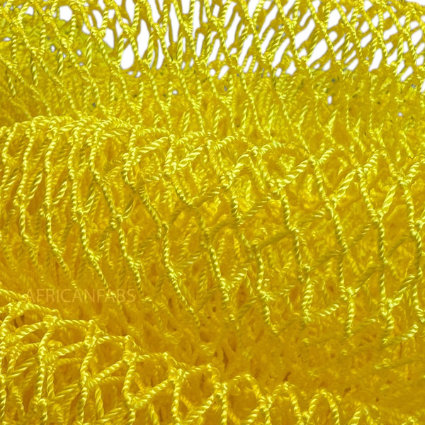 Éponge Africaine / Djampé / Sapo Sponge / filet pour se laver - Jaune