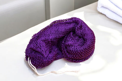 Éponge Africaine / Djampé / Sapo Sponge / filet pour se laver - Violet
