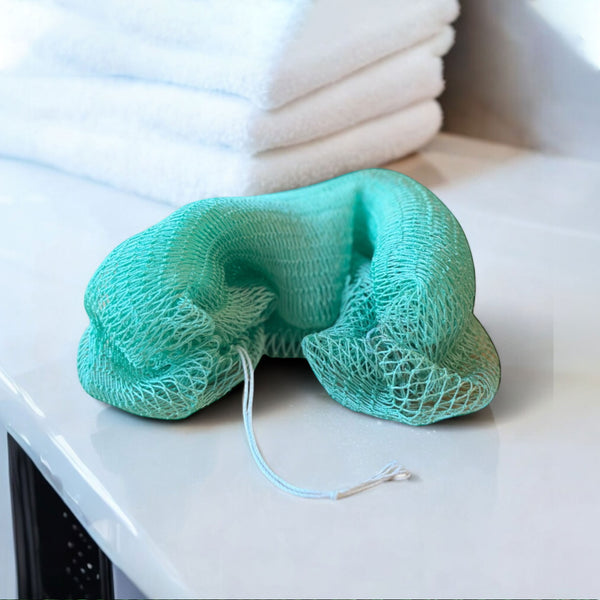 Éponge Africaine / Djampé / Sapo Sponge / filet pour se laver - Turquoise