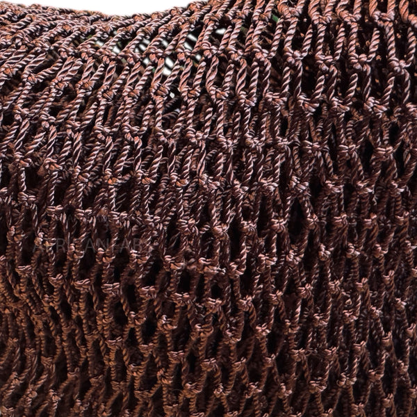 Éponge Africaine / Djampé / Sapo Sponge / filet pour se laver - Marron
